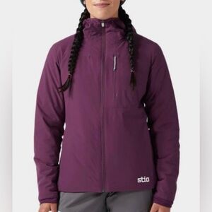 Stio Fernos Insulated Hooded Winter Jacket Violet Twilight Size XL